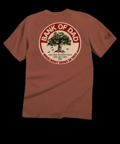 Bank Of Dad Trees - Chile Dyed Short Sleeve Crewneck T-Shirt