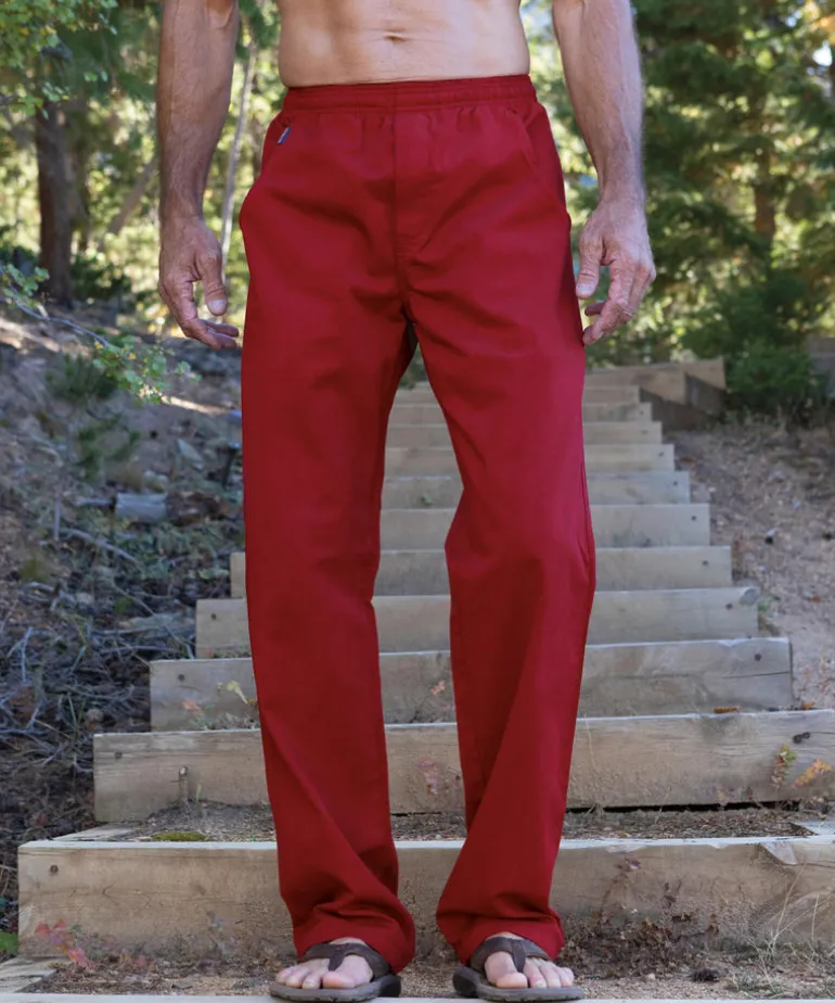 Beet Red Twill Pants