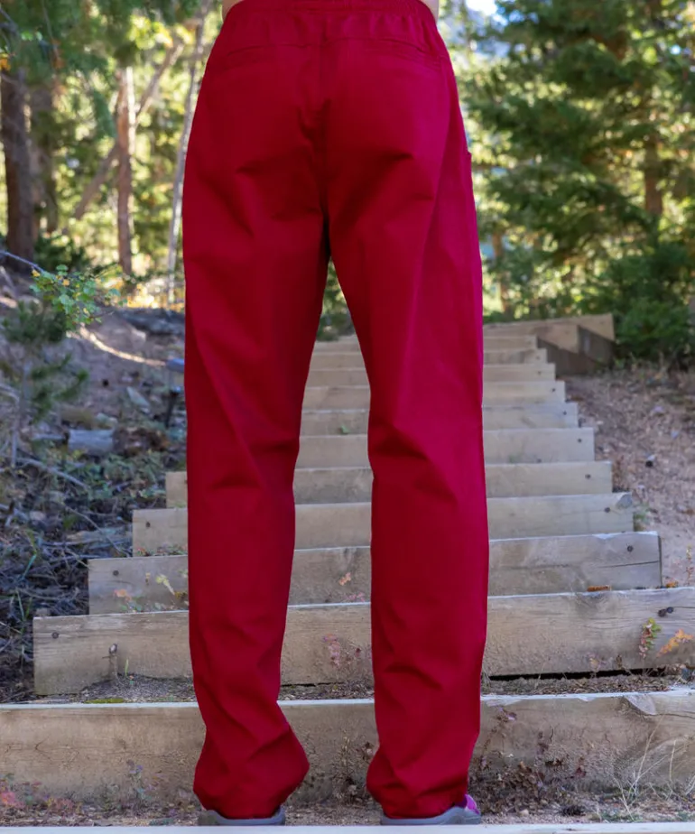 Beet Red Twill Pants