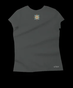 Blossom Quilt - Graphite Short Sleeve Pima T-Shirt