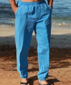 Blue Hawaii Dyed Canton Pants