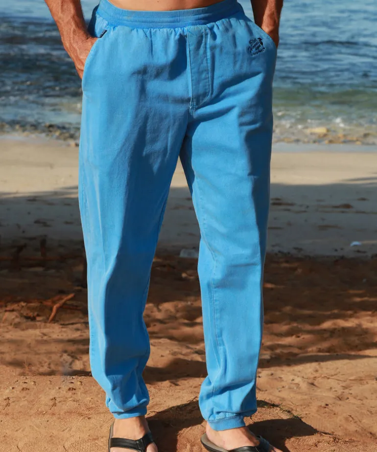 Blue Hawaii Dyed Canton Pants