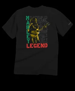 Bob Marley Legend - Black Short Sleeve Crewneck T-Shirt