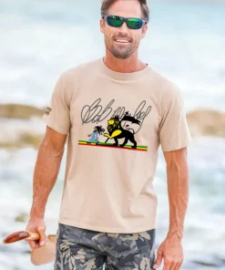 Bob Marley Sweet Walk - Kona Coffee Dyed Short Sleeve Crewneck T-Shirt