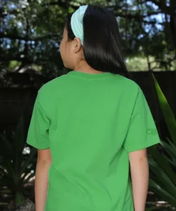 Butterfly Bouquet - Green Apple Dyed Short Sleeve Crewneck T-Shirt