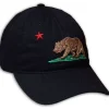 California Flag - Black Twill Hat