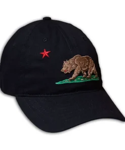 California Flag - Black Twill Hat
