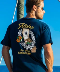 California Strong - Navy Short Sleeve Crewneck T-Shirt