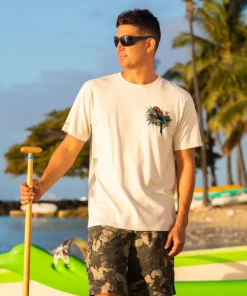 Camo Parrot - Coconut Dyed Short Sleeve Crewneck T-Shirt