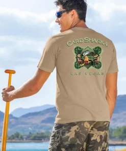 Card Sharka - Kona Coffee Dyed Short Sleeve Crewneck T-Shirt