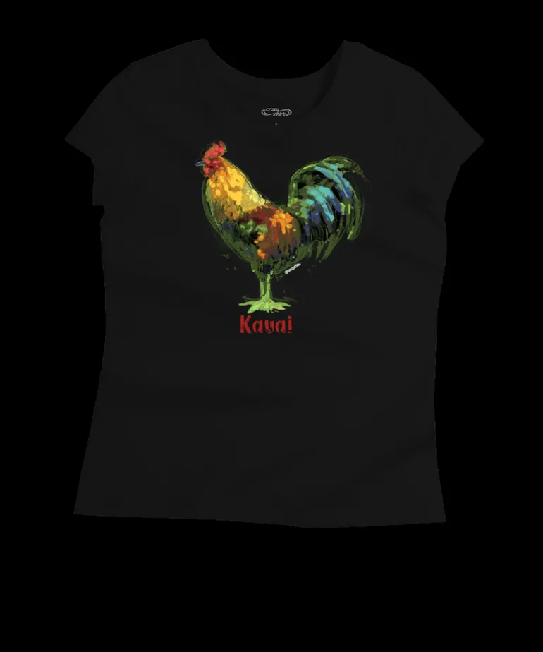 Chicken Scratch - Jet Black Short Sleeve Pima T-Shirt