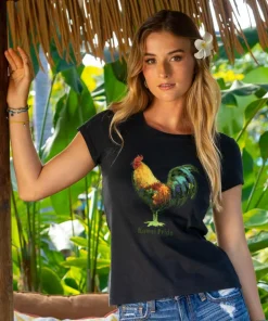 Chicken Scratch - Jet Black Short Sleeve Pima T-Shirt