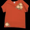 Chinese Peonies - Paprika Short Sleeve Scoop Neck T-Shirt