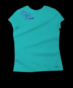 Circular Tribal Floral - Ocean Short Sleeve Pima T-Shirt
