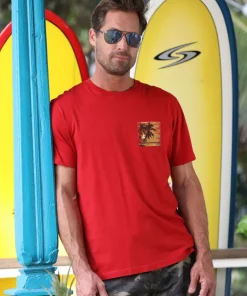 Come Sail Away - Rugby Red Short Sleeve Pima T-Shirt