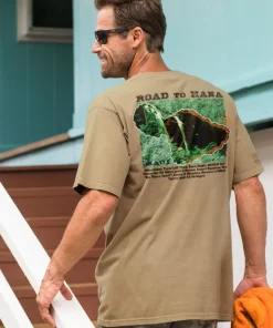 Crazy Road To Hana - Kona Coffee Dyed Short Sleeve Crewneck T-Shirt