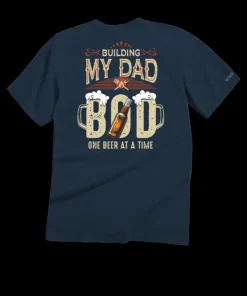 Dad Bod - Navy Short Sleeve Crewneck T-Shirt