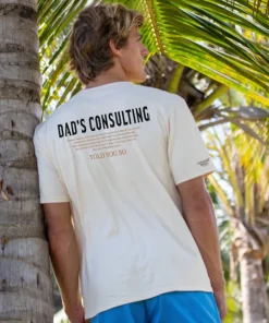 Dad Consulting - Coconut Dyed Short Sleeve Crewneck T-Shirt
