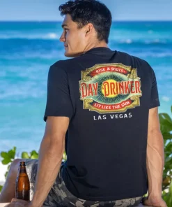 Day Drinker - Black Short Sleeve Crewneck T-Shirt