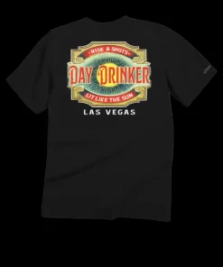 Day Drinker - Black Short Sleeve Crewneck T-Shirt