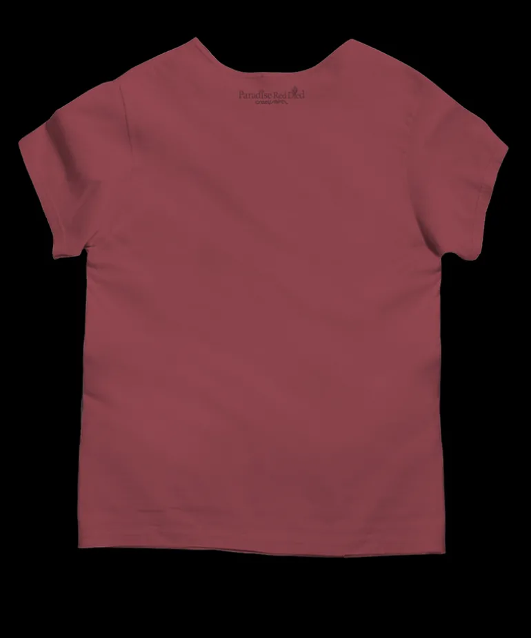 Desert Sunset - Paradise Red Dyed Short Sleeve Scoop Neck T-Shirt