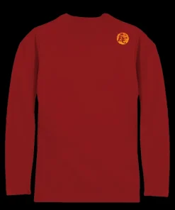 Dragon Flurry - Rugby Red Long Sleeve Pima T-Shirt
