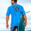 Ehukai Manta - Blue Hawaii Dyed Short Sleeve Crewneck T-Shirt