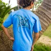 Ehukai Manta - Blue Hawaii Dyed Short Sleeve Crewneck T-Shirt