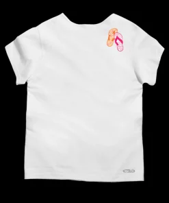 Flippin Out - White Short Sleeve Scoop Neck T-Shirt