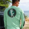 Gecko Sun - Key Lime Dyed Long Sleeve Crewneck T-Shirt