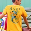 Gecko Watercolor - Pineapple Dyed Short Sleeve Crewneck T-Shirt