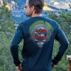 Grateful Dead Hawaiian Flag - Navy Long Sleeve Crewneck T-Shirt