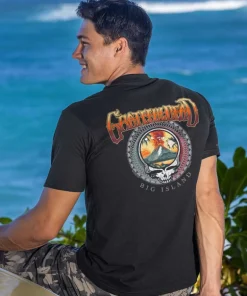 Grateful Dead Volcano - Jet Black Short Sleeve Pima T-Shirt