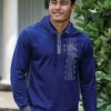 Hahalua Trio - Midnight/Gray Long Sleeve Longboard Hooded Tee