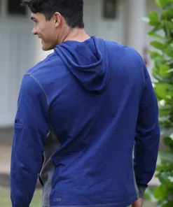 Hahalua Trio - Midnight/Gray Long Sleeve Longboard Hooded Tee