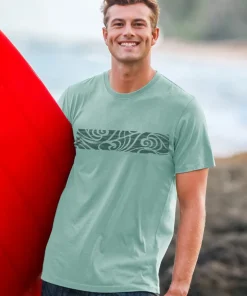 Hanele Band - Seagreen Short Sleeve Pima T-Shirt