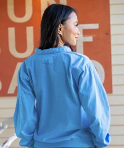 Hauoli - Blue Hawaii Dyed Long Sleeve Lightweight Pullover