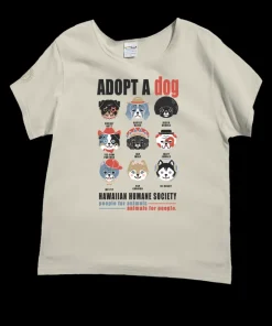 Hawaiian Humane Society Adopt A Dog Canine Musicians - Coconut Dyed Short Sleeve Scoop Neck T-Shirt