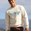 Hawaiian Islands - Coconut Dyed Long Sleeve Sweatshirt
