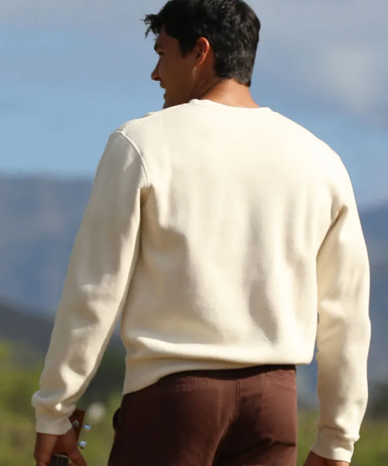 Hawaiian Islands - Coconut Dyed Long Sleeve Sweatshirt