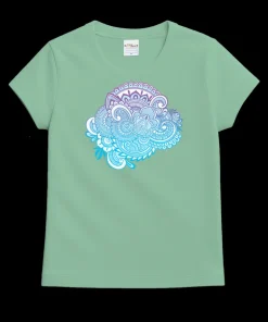 Henna Bloom - Key Lime Dyed Short Sleeve Crewneck T-Shirt