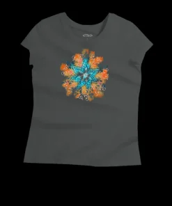 Henna Mandala - Graphite Short Sleeve Pima T-Shirt