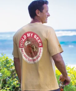 Hold My Beer - Beer Dyed Short Sleeve Crewneck T-Shirt