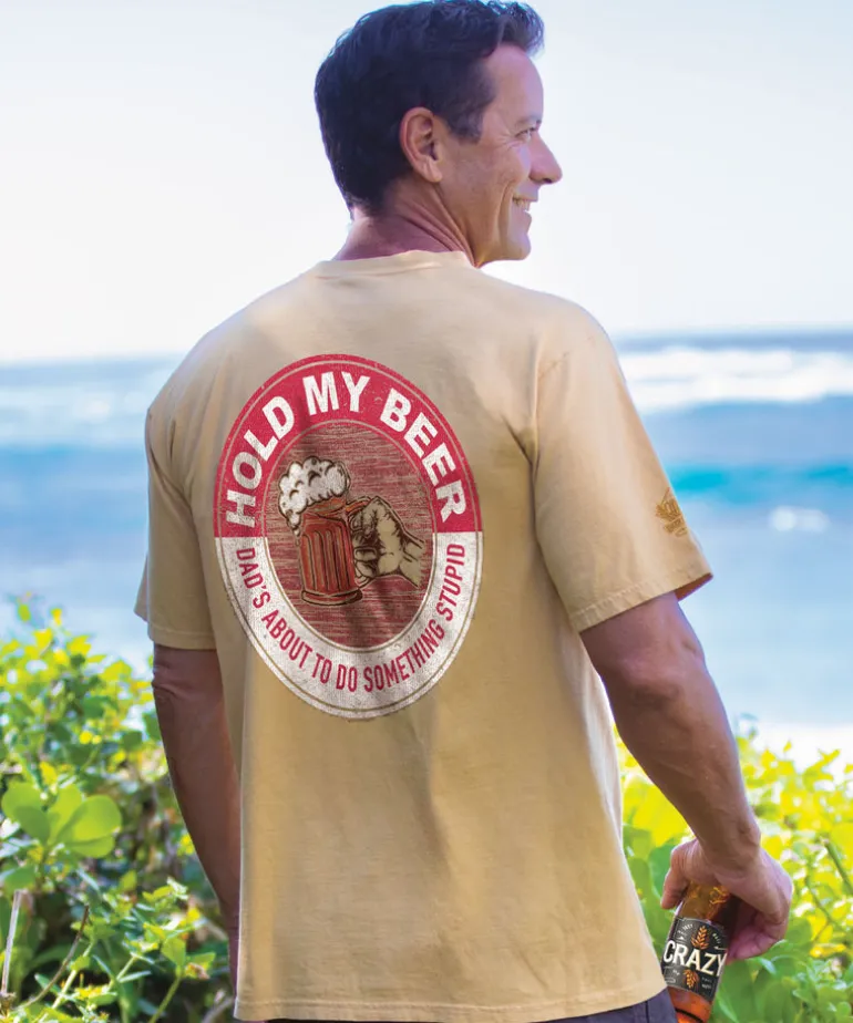 Hold My Beer - Beer Dyed Short Sleeve Crewneck T-Shirt