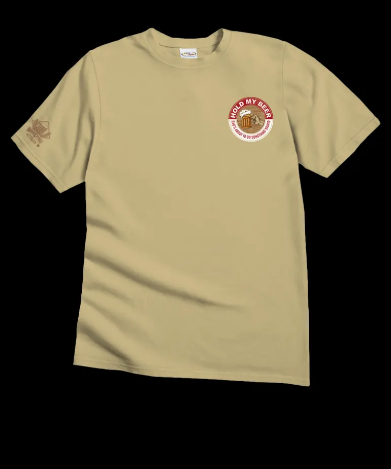 Hold My Beer - Beer Dyed Short Sleeve Crewneck T-Shirt