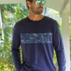 Holo Holo Band - Indigo Long Sleeve Pima T-Shirt