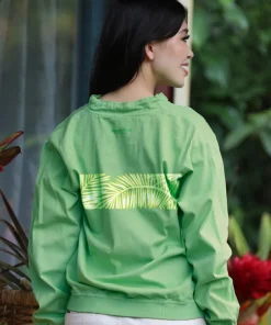 Honu Bliss - Key Lime Dyed Long Sleeve Lightweight Pullover