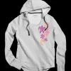 Honu Current - White Grey Heather Long Sleeve Harmony Hooded T