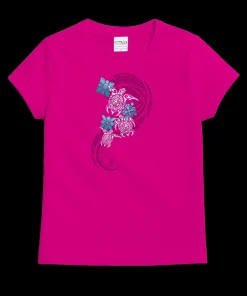 Honu Glide Quilts - Berry Short Sleeve Crewneck T-Shirt