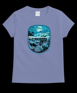 Honu Moon - Lavender Dyed Short Sleeve Crewneck T-Shirt